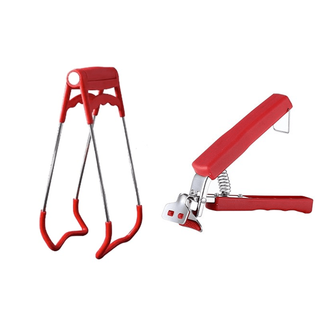 Tuojin germany imported high-quality household plate clamps, anti-scalding bowl clamps, stainless steel plate lifters, silicone anti-slip bowl models, red lifting clamps + bowl clamps