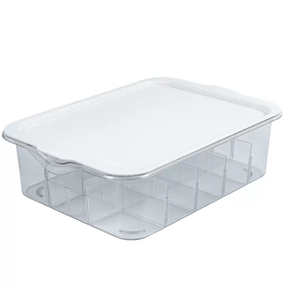 Yusenyi clothes underwear organizing underwear socks storage box transparent household partition wardrobe layered artifact drawer basket white transparent 10-gate short underwear storage floor-standing with lid