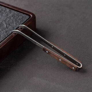 Yijuke ebony pure titanium tea clip tea leaf clip high-end tea cup clip tea ceremony tea set accessories tea tweezers