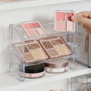 Sanqihu bathroom mirror cabinet storage box stackable transparent storage rack desktop bathroom cabinet essence layered mirror cabinet 3-piece set - a must-have for renting