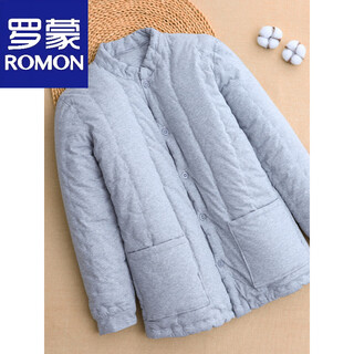 Luo meng cotton handmade men's cotton-padded jacket in winter, thickened and warm inner cotton-padded jacket for dad, middle-aged and elderly adults, navy blue l recommended 90-105 jin jin equals 0.5 kg