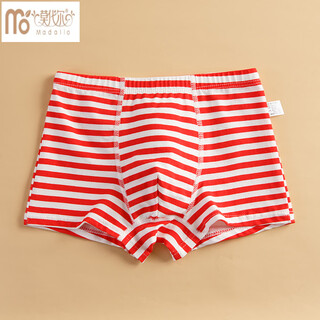 Modal boys' boxer briefs zodiac year of the horse, middle-aged children, 13 years old, teenage boys, red cotton, children's four corners, 12 years old, lucky stripes, 1 pair, 170 m size, height 90 size, recommended age 1-2 years old to 105 20-28