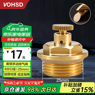 Wolwaston brass radiator plug manual deflation exhaust sewage valve outer wire air leakage plug heating accessories valve air leakage 6 points