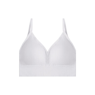 2024 spring and summer seamless underwear for women without rims, small breasts, push-up, side breasts, anti-sagging, sports back bra, thin, white, one size