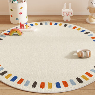 Yingfei cartoon round carpet living room 2025 new no-wash and wipeable light luxury high-grade waterproof and anti-fouling reading area floor mat huanhuan-4ht-round diameter 300cm upgraded environmental protection