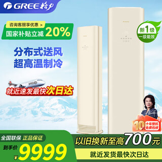 格力（GREE）空调3匹 全能王 新1级变频冷暖 分布式送风不直吹 0.5℃控温 内外机自洁 客厅家用立柜式空调柜机 3匹 一级能效 全能王【风不吹人】