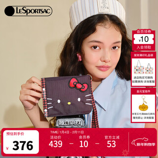 Lesportsac new hello kitty series embroidered hello kitty halter bag passport holder card bag hello kitty embroidered avatar and small avatar