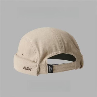 Shantou lincun landlord hat men's big head circumference stubble uncle melon cap japanese harajuku style street trendy retro four seasons yuppie apricot color one size (55-61cm) head circumference adjustable