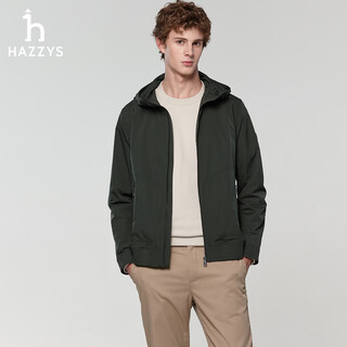 Hazzys men's 2025 spring waterproof hooded jacket men's phiz series outdoor casual men's jacket