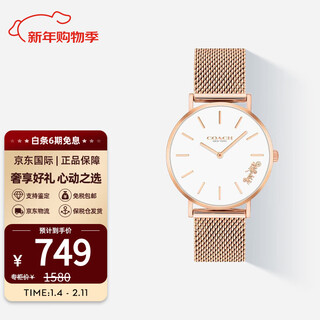Coach women's watch perry sunburst dial quartz couple women's watch for girls christmas gift guangzhou bonded warehouse 14503425
