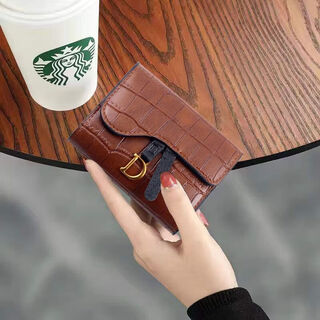 Yunluo card holder women's compact 2025 new multi-card slot internet celebrity style niche design brown 18 card slots + 2 id slots