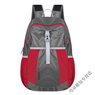 Ye yu outdoor mountaineering bag skin bag men's and women's lightweight hiking foldable backpack portable sports travel backpack gray red small size
