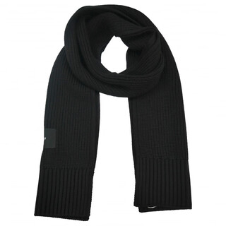 Coach brand logo - wool scarf unisex couple style black default f