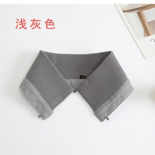 Silisa down jacket collar anti-dirty artifact accessory covered collar replacement thread protective cover cotton clothes collar protector knitted fake collar black + free thread pack button 3xl