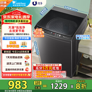 小天鹅（LittleSwan）波轮洗衣机全自动10KG直驱变频 省水省电更节能抗菌拨盘滤网 以旧换新  品牌补贴20%一级能效 TB100V26DT