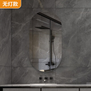 Dyqt oval led makeup mirror wall-mounted bathroom smart bathroom mirror with light anti-fog dressing table mirror wall-mounted no light model high-definition explosion-proof 40x70 cm