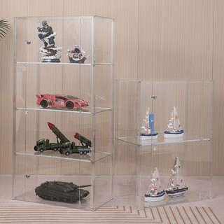 Yusenyi figure display cabinet model shelf high-definition display box dust-proof storage transparent 40cm 40cm total height 101cm divided into 4 layers