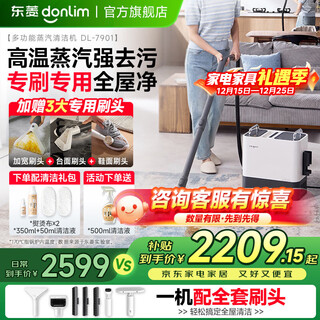 Donlim multifunctional steam cleaner household cloth carpet window kitchen whole house cleaning machine high temperature sterilization and mite cleaning artifact upgraded 17-piece set whole house cleaning dl-7901 family portrait set