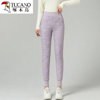 Woodpecker thin down pants women's inner wear 2025 winter new style northeast minus 40 degrees extreme cold liner cold-proof warm cotton pants light purple 26 80-95jin jin equals 0.5 kg