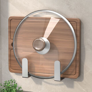 Yong huan pot lid shelf chopping board chopping board placement kitchen rack wall storage rack cutting board placement rack 1 pair 2 pack 304 stainless steel strong load-bearing