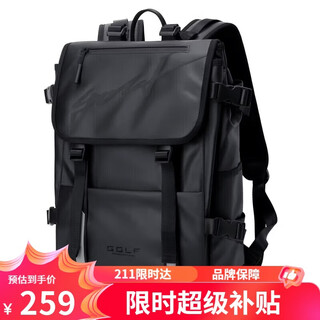Golf (golf) computer bag shoulder 15/16 inch notebook backpack men's casual college student bag business trip light outdoor travel