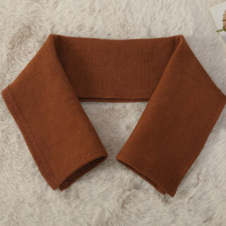 Fat donglai's same style down jacket, anti-dirty collar, anti-dirty artifact accessory, collar thread protector, full-package cotton coat, caramel color knitted fine thread bag collar distribution line