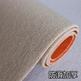 Fantasy cream style off-white striped thickened carpet. the rental house office is fully covered with non-slip tpe bottom. carpet. camel striped thickening 7 mm (non-slip tp bottom). 1.5 meters wide and 5 meters long.