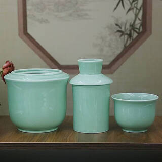 Yonghuan purchase products ceramic half pound wine warmer, wine warmer, hot wine pot, hot wine pot, family traditional hot water and wine hl half jin jin equal to 0.5 kg wine warmer plum green