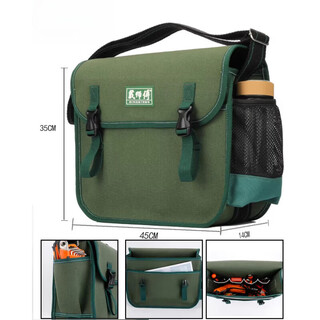 Hejiangong electrician special canvas bag multi-functional repair and installation electrician bag hardware tools wear-resistant thickened single shoulder crossbody bag 009 extra large upgrade model length 45 width 14 height 35_ non-fading sail