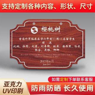 Вывеска о дереве, Знак знакомства с растениями, Табличка с именем дерева по индивидуальному заказу, Знак посадки деревьев, Знак ознакомления с деревьями, акрил sp-38 30х20см