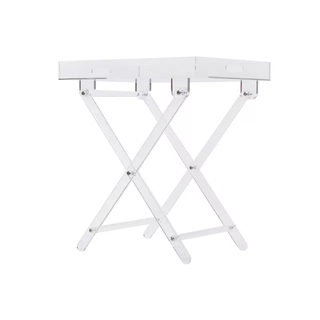 Yusen yixishan laboratory transparent acrylic folding table side table simple bedside storage rack ins style coffee table 48x38x56