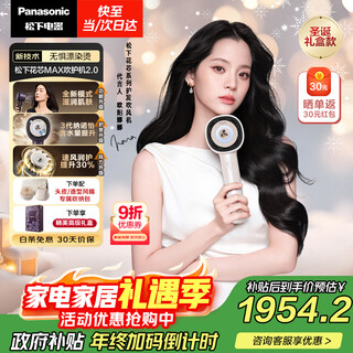 Panasonic ouyang nana's same model huaxin max2.0 high-speed hair dryer nanoyi hair dryer home quick-drying girlfriend new year's christmas gift magic powder eh-nx81