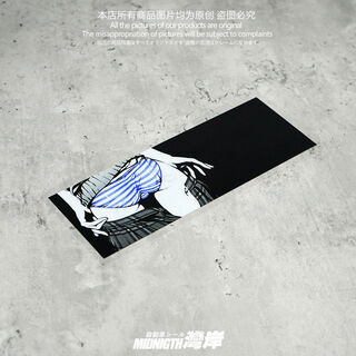 Litian two-dimensional animation beauty jdm painful car window reflective sticker body scratch blocking waterproof sticker 20*7cm single sheet