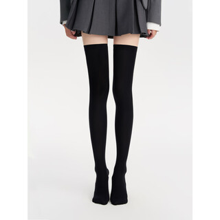 A cloud, press out comics, draw legs, pressure knee socks, summer thin thigh socks, jk long calf socks, black 70cm, one size fits all, strong pressure to make you slim