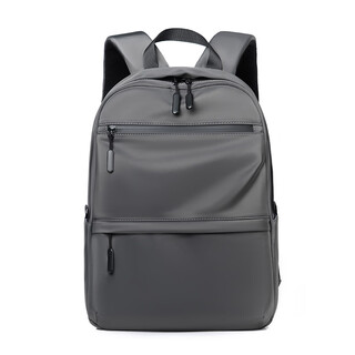 Kuqi kangaroo kq japanese and korean student schoolbag male large capacity simple computer backpack outdoor travel leisure backpack female gray