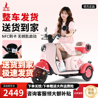 Phoenix beetle electric tricycle household small electric motorcycle adult leisure battery car for women 500w+48v12a lead acid + range about 25 kilometers