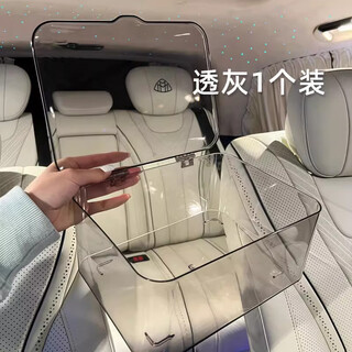 Fantasy flip-top desktop storage box, transparent dust-proof storage box, bedroom dormitory office, sundry basket with lid, transparent gray, 1 pack