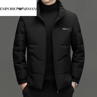Emporio armani armani winter new down jacket fashionable casual stand-up collar thickened middle-aged men's windproof and warm men's black xl 175 110-125jin jin equals 0.5 kg