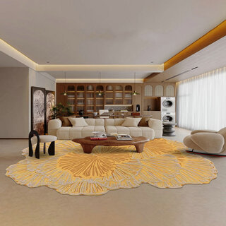 Zhong zhanggui's high-end italian-style simple carpet, living room, washable and wipeable, household large flat carpet, antique villa bedroom floor mat, anyu 01 140x200cm
