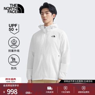The north face water traceability series men's outdoor sun protection clothing windproof and splashproof upf50 multi-effect clothing 25 new products 8auq bx6/xuefeng white 2xl/185