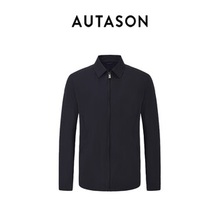 Autason 25th autumn and winter new product dark blue simple lapel daily commuting jacket business jacket dark blue s