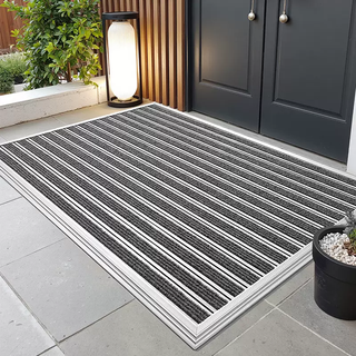 Yusenyi aluminum alloy floor mats villa entrance door mats entrance dustproof door mats high-end anti-slip door carpets aluminum alloy gray 90 pieces 90x150cm