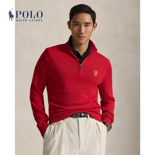 Polo ralph lauren men's 26th early spring new year series cotton sweater rl100608 600-red m