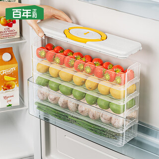 Centenary zhenghe narrow slit dumpling freezer box refrigerator storage box fresh-keeping sealed quick-frozen wonton dumpling noodles special box