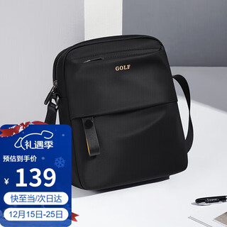 Golf (golf) shoulder bag, men's casual crossbody bag, men's mobile phone, ipad bag, water-repellent commuting sports shoulder bag, gift for boyfriend