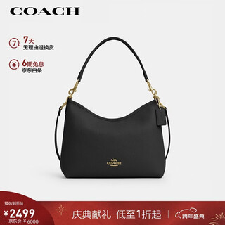 Coach brand direct supply new year's gift for women laurel medium shoulder handbag black cr148