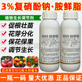 3% sodium nitrate and amine fresh ester compound sodium nitrate and amine fresh fat vegetable tomato root-promoting plant growth regulator pesticide 500g
