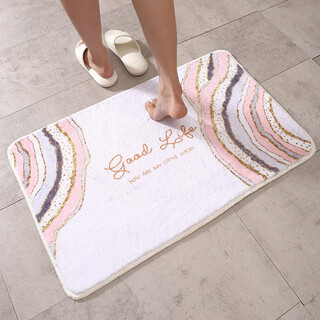 Fantasy bathroom absorbent floor mat entry door machine washable non-slip mat bathroom door mat customized bedside blanket carpet home xs08 super absorbent machine washable 60x90cm