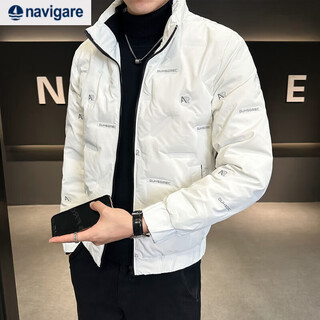 Navigare italian small sailing down jacket men's short lightweight winter 2025 new men's thickened warm white duck down white l