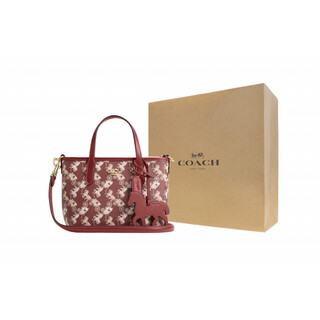 Coach city classic horse-drawn cart print artificial leather tote bag shopping bag shoulder handbag small gift box (basic + yellow counter gift box) default